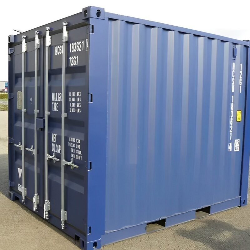 10Ft X 8Ft Shipping Container (One trip) – Blue