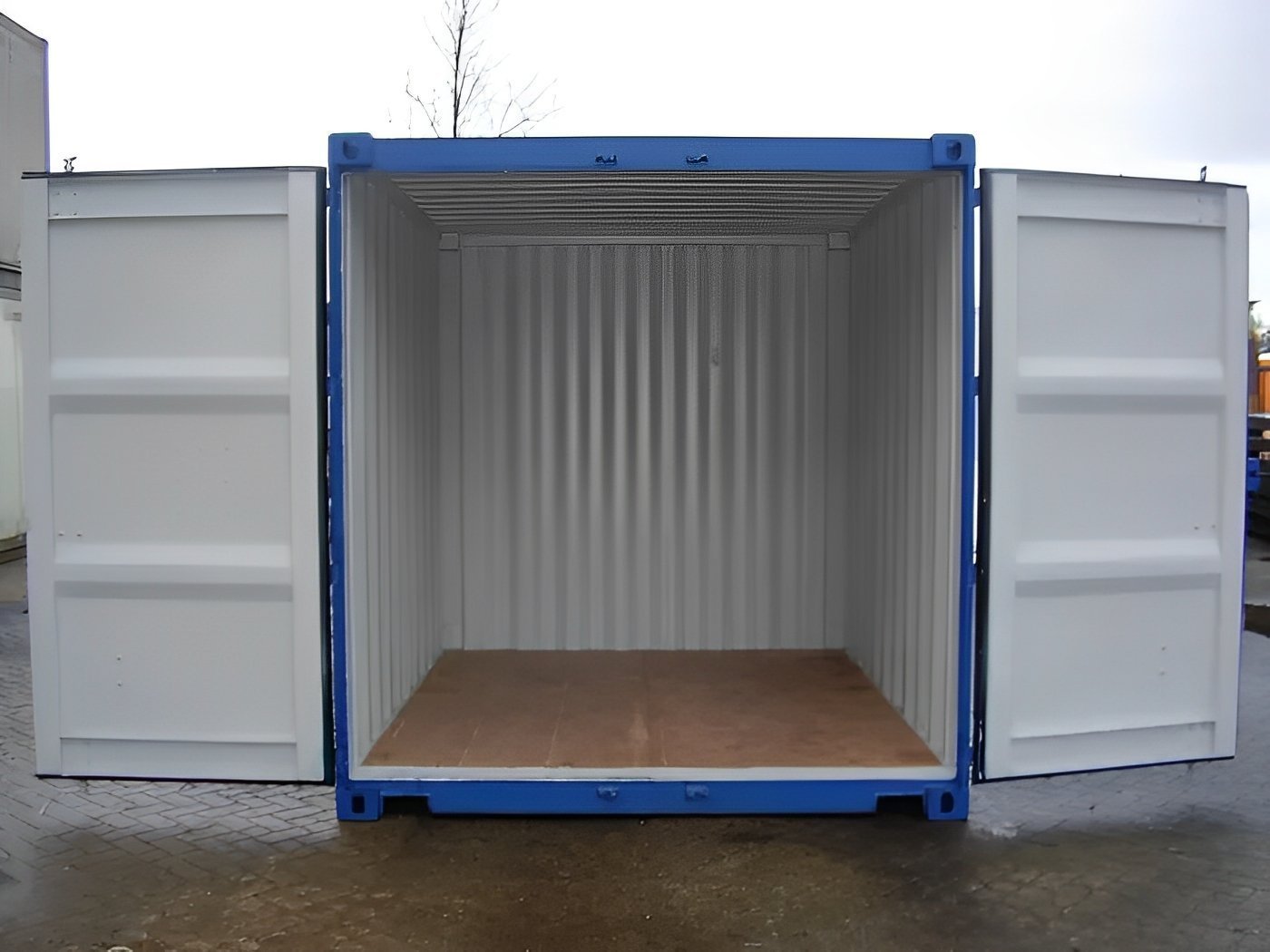10Ft X 8Ft Shipping Container (One trip) – Blue - Image 2