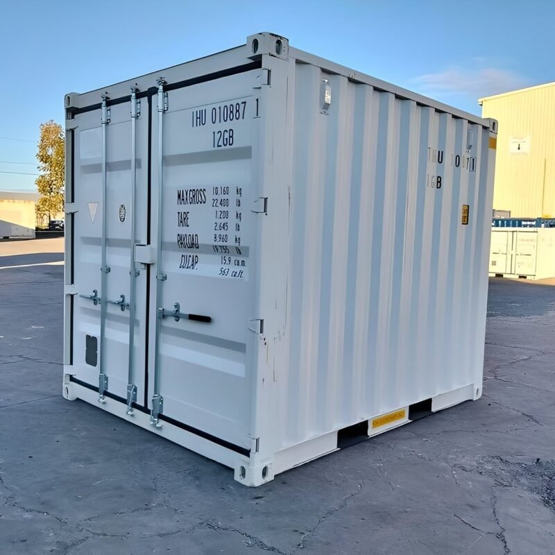 10Ft X 8Ft Shipping Container (One Trip) – White
