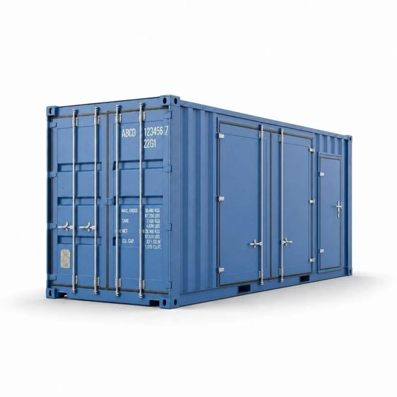 20ft 2-Door Side Opening Container – One-Trip – Blue