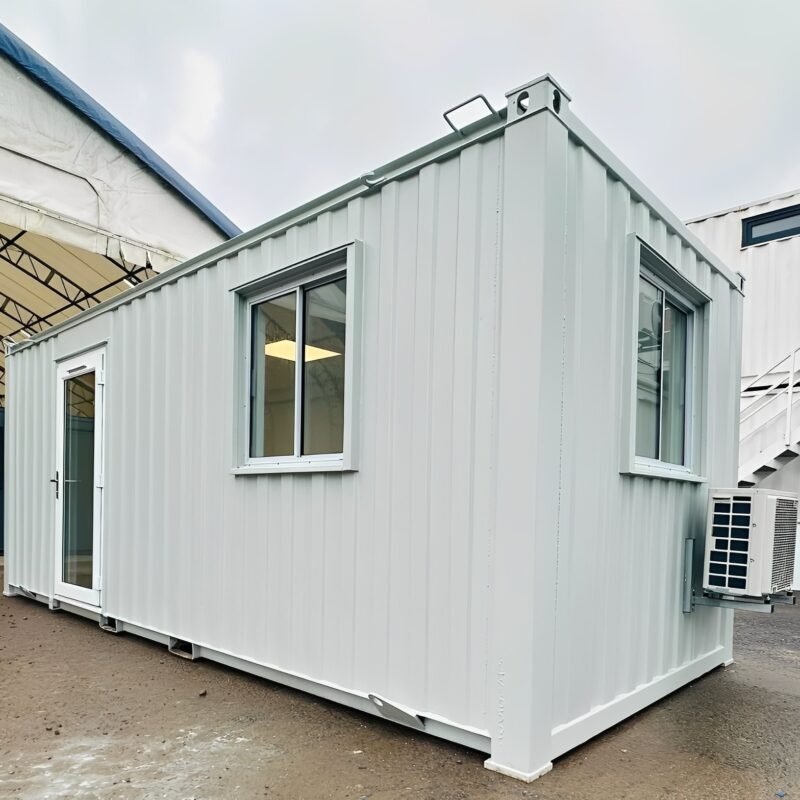 21ft x 8ft Custom Office Cabin – Portable Building with A/C & Glazed Door