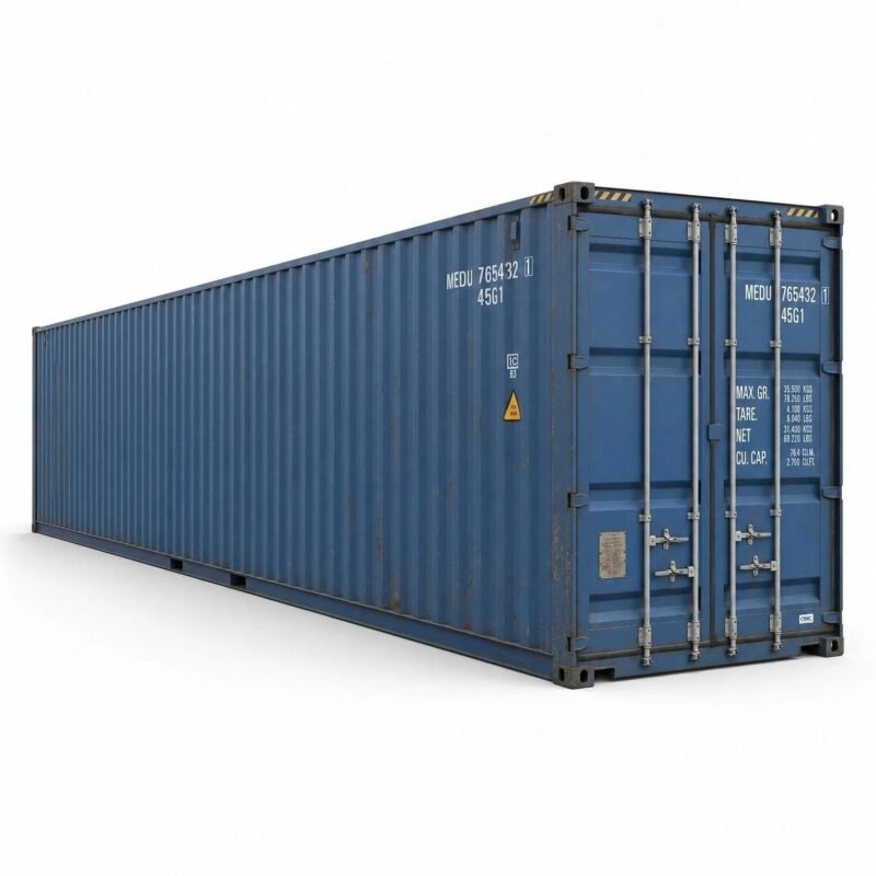 45ft High Cube Container – Used Cargo-Worthy – Blue