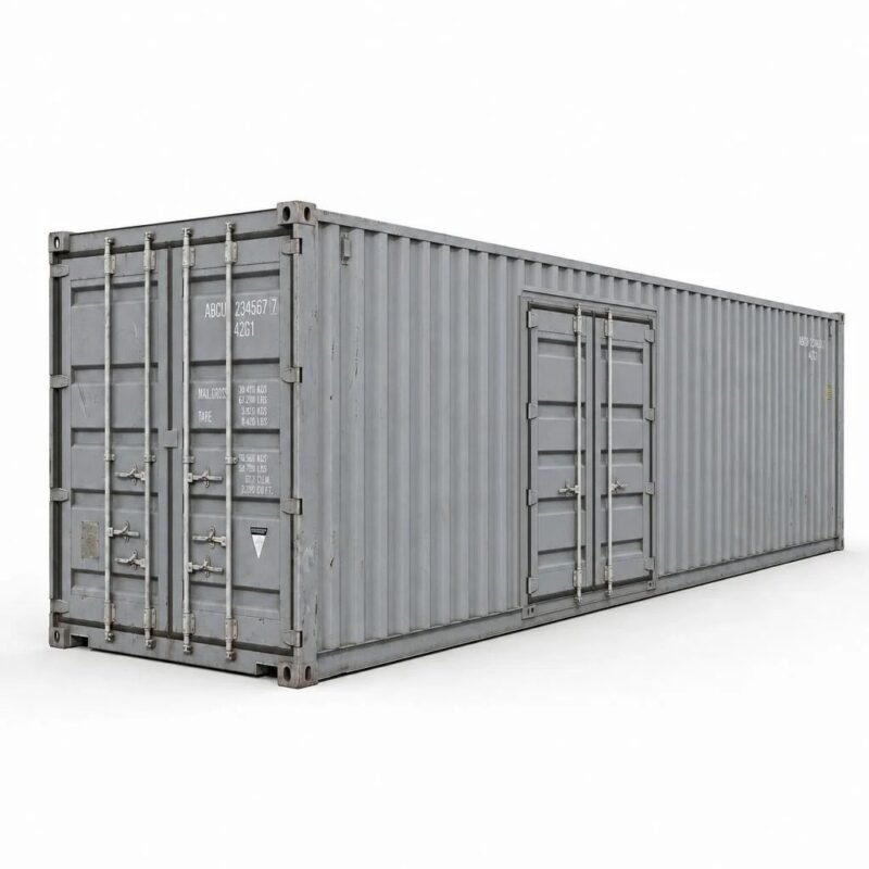 40ft Side Door Container – Used – Gray