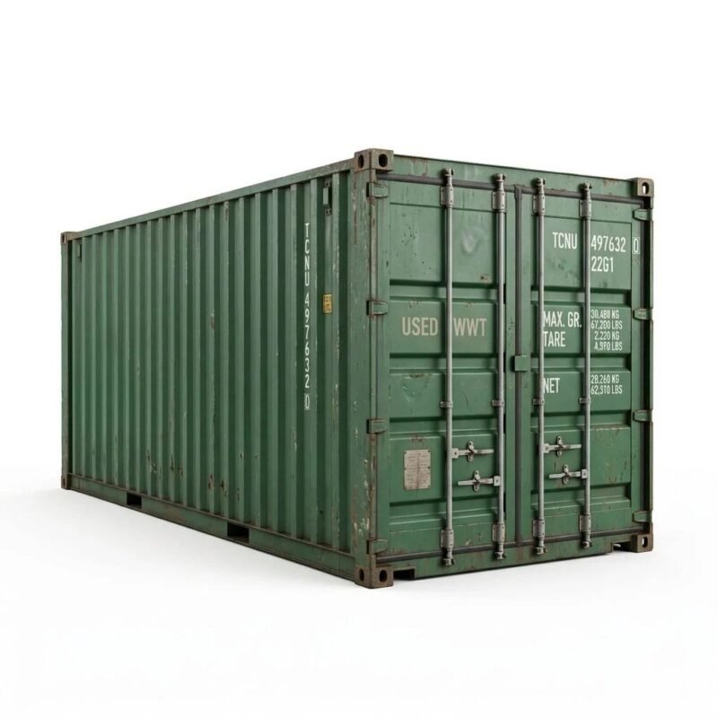 20ft Used Wind & Watertight Container – Used WWT – Green