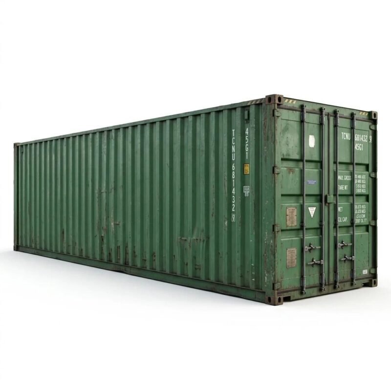 40ft Used Shipping Container – Used WWT – Green
