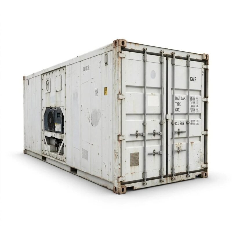 20ft Working Reefer Container – Used Cargo-Worthy – White