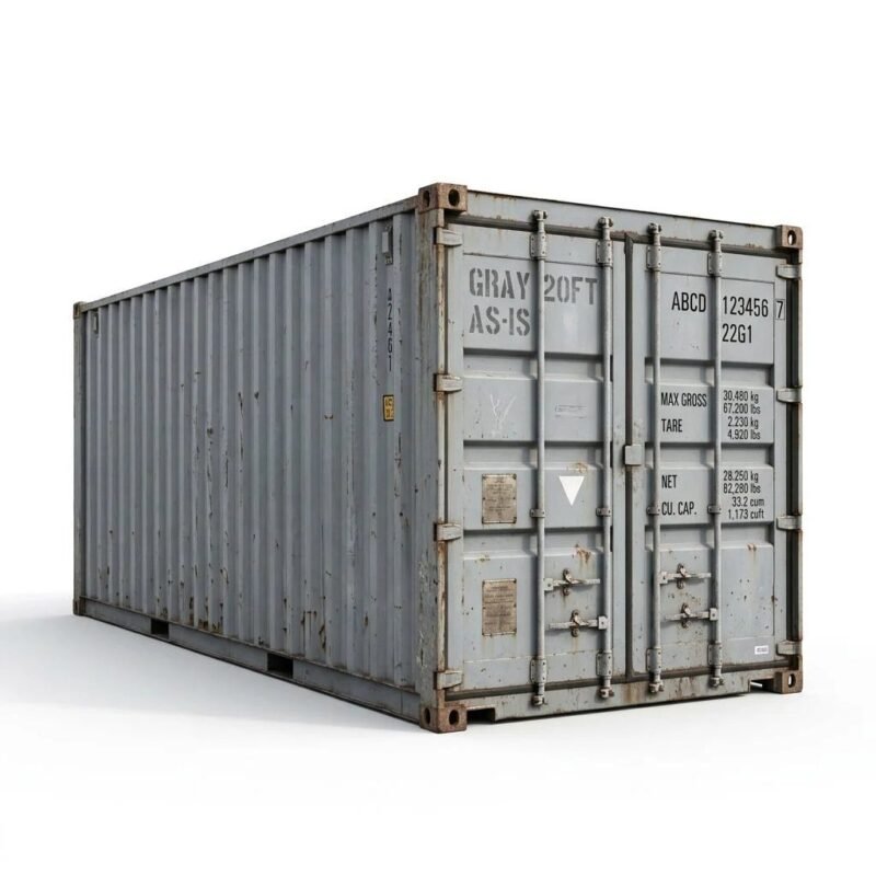 20ft As-Is Container – As-Is – Gray