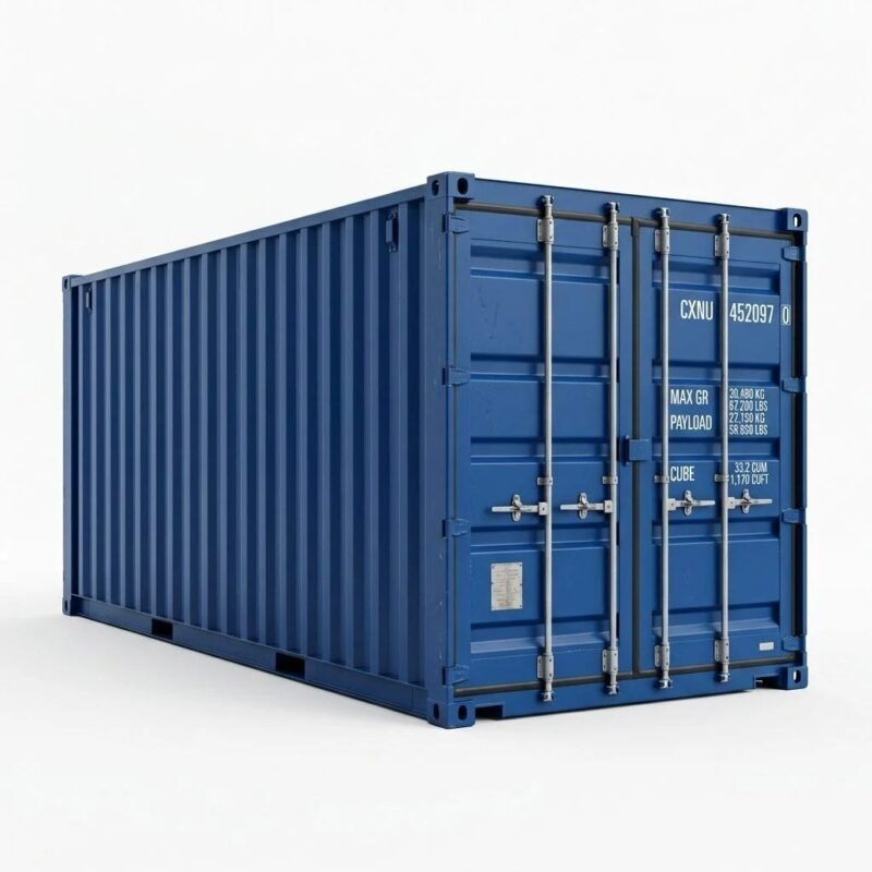 20ft Standard Dry Container – One-Trip – Blue