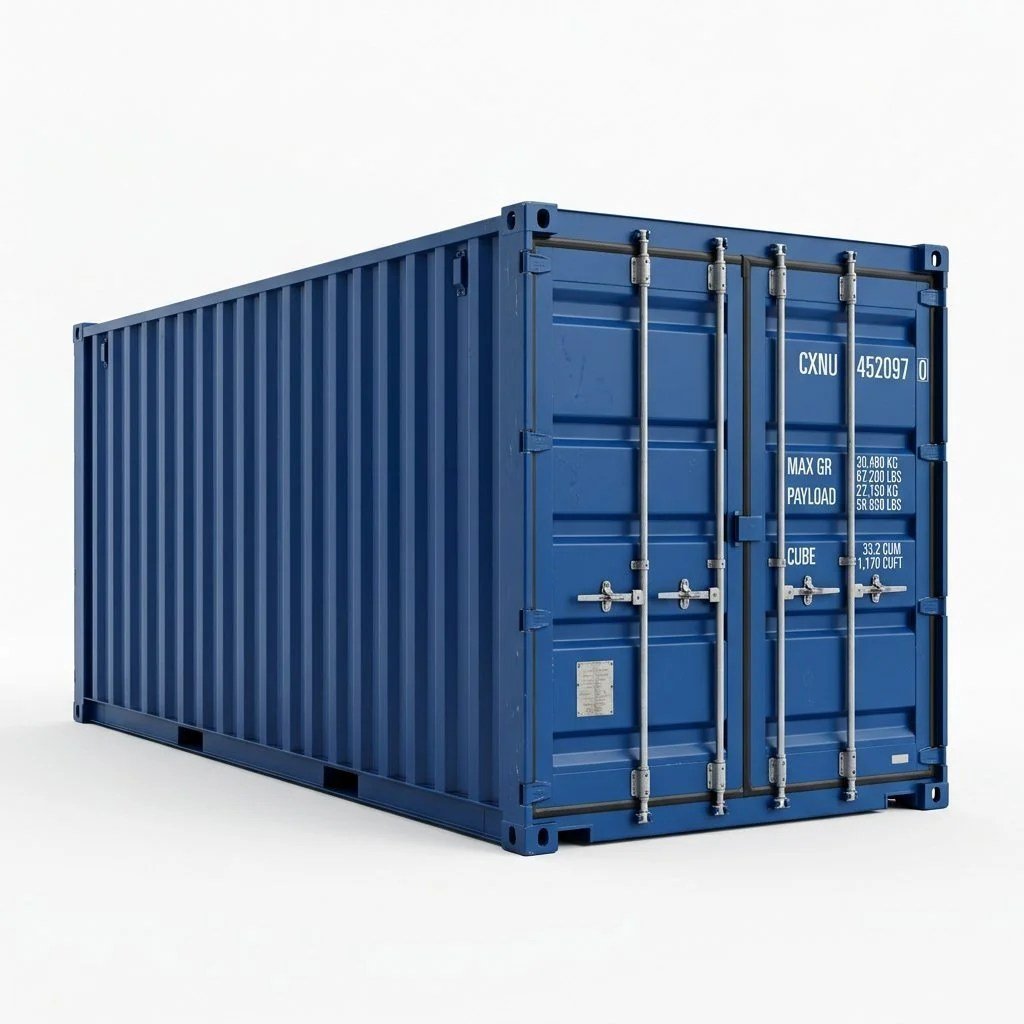 20ft Standard Dry Container – One-Trip – Blue