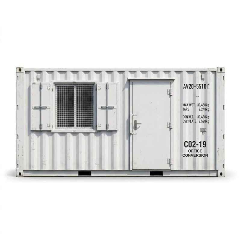 20ft Anti-Vandal Office Container – Converted – White