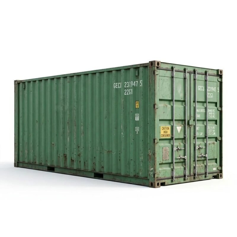 20ft Used Shipping Container – Used – Green