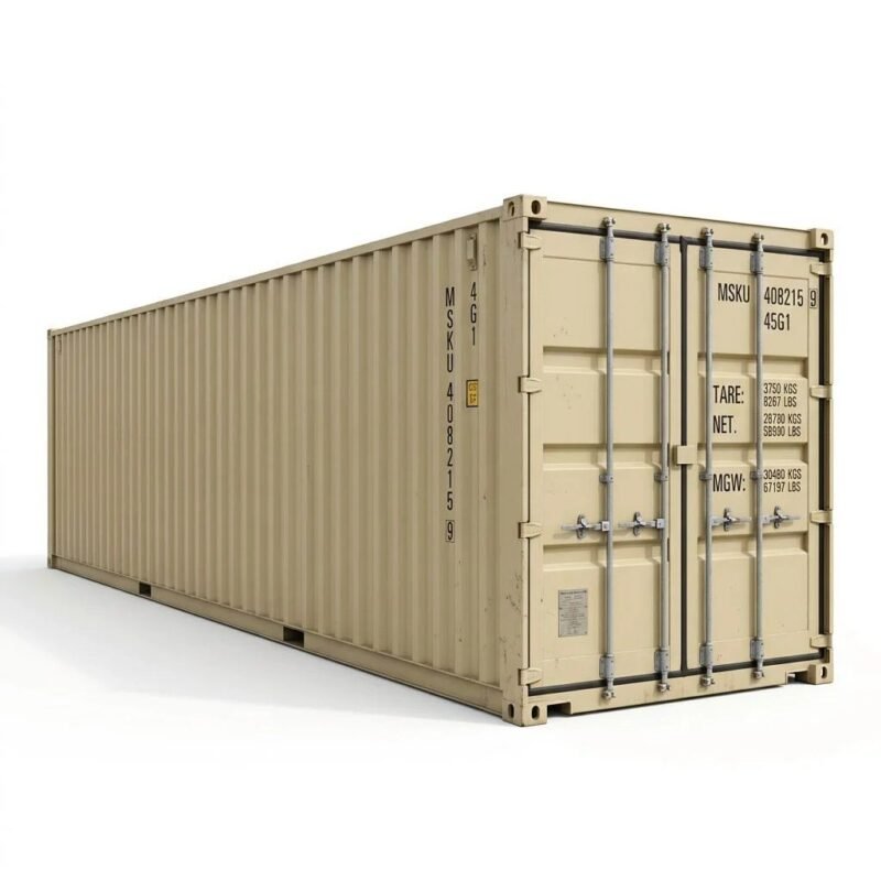 40ft One-Trip Shipping Container – One-Trip – Beige