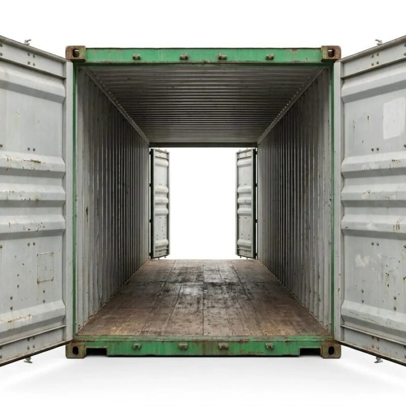 40ft High Cube Double Door Container – Used – Green