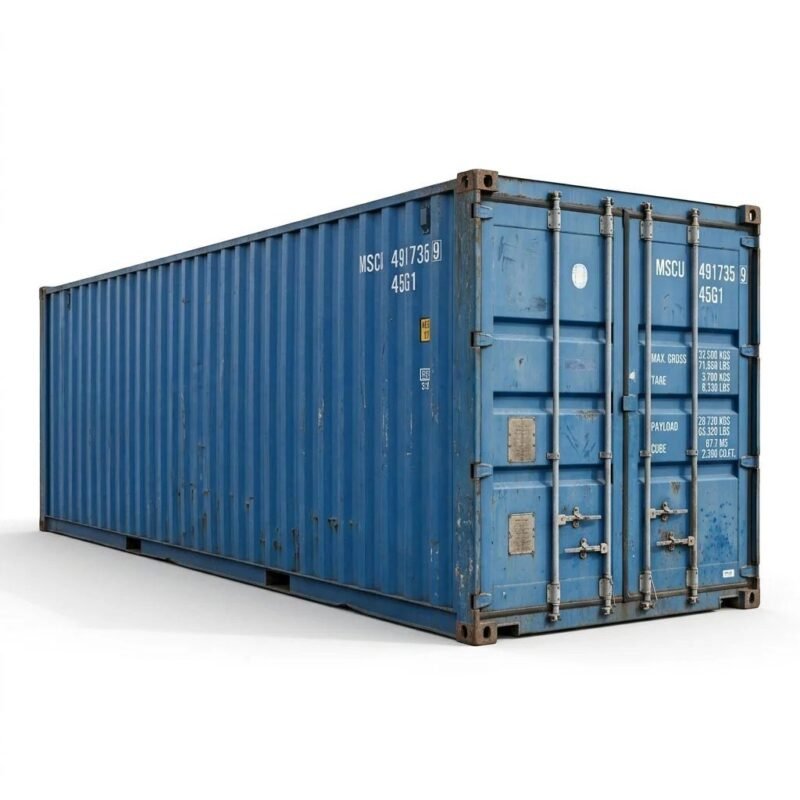 40ft Used Shipping Container – Used WWT – Blue