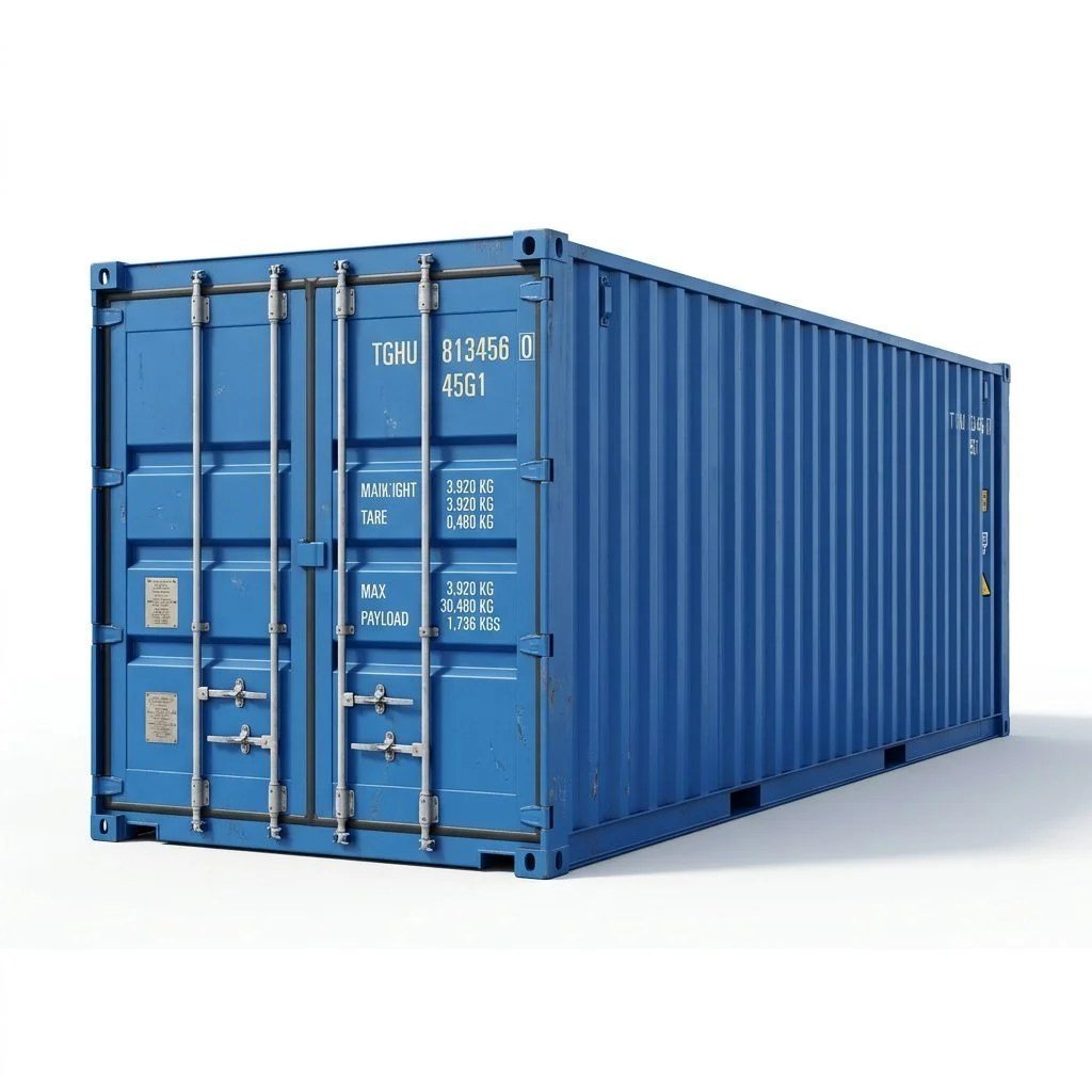 40ft High Cube Standard Container – One-Trip – Blue