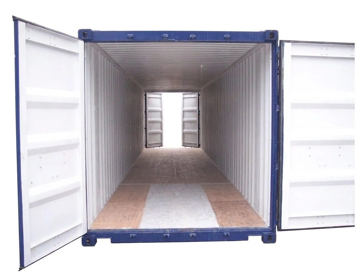 40ft High Cube Double Door Container – One-Trip – Blue