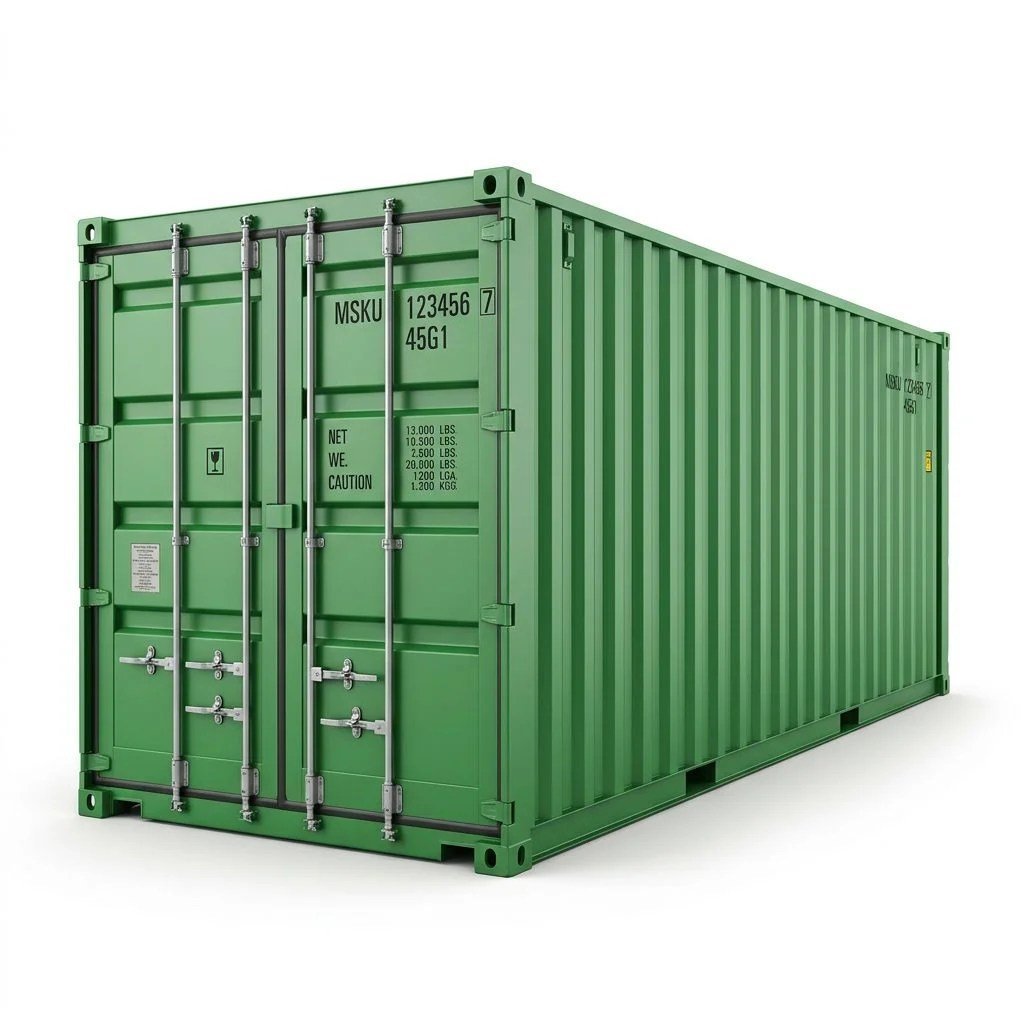 40ft One-Trip Shipping Container – One-Trip – Green