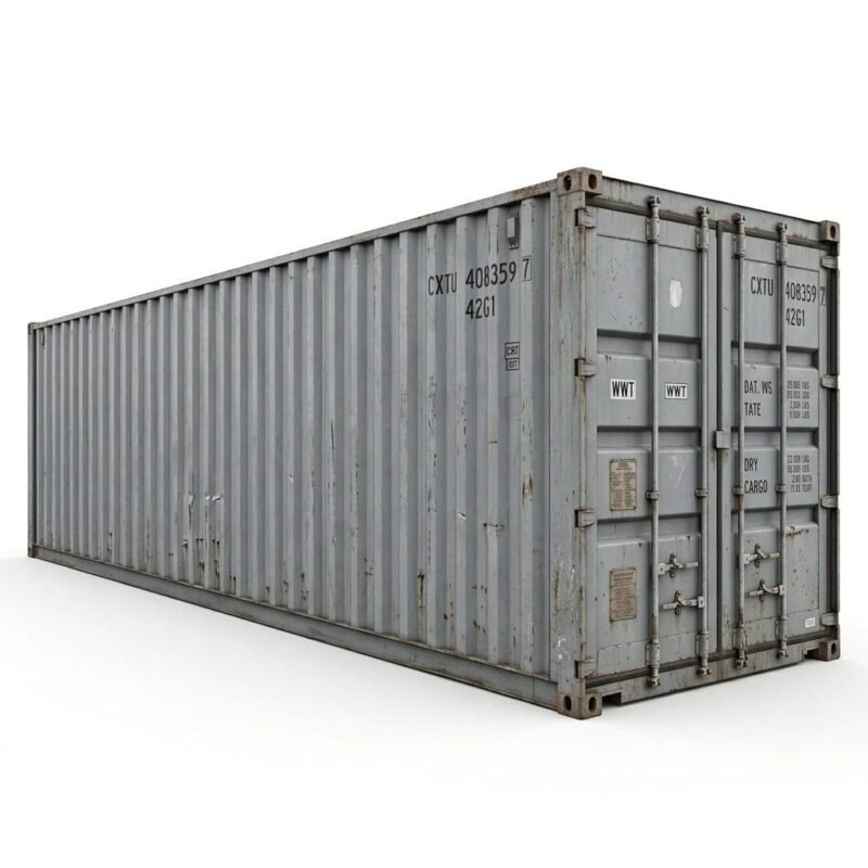 40ft Wind & Watertight Container – Used WWT – Gray