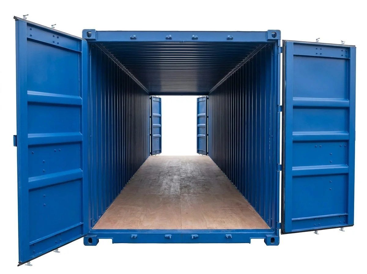 40ft Double Door Container – One-Trip – Blue