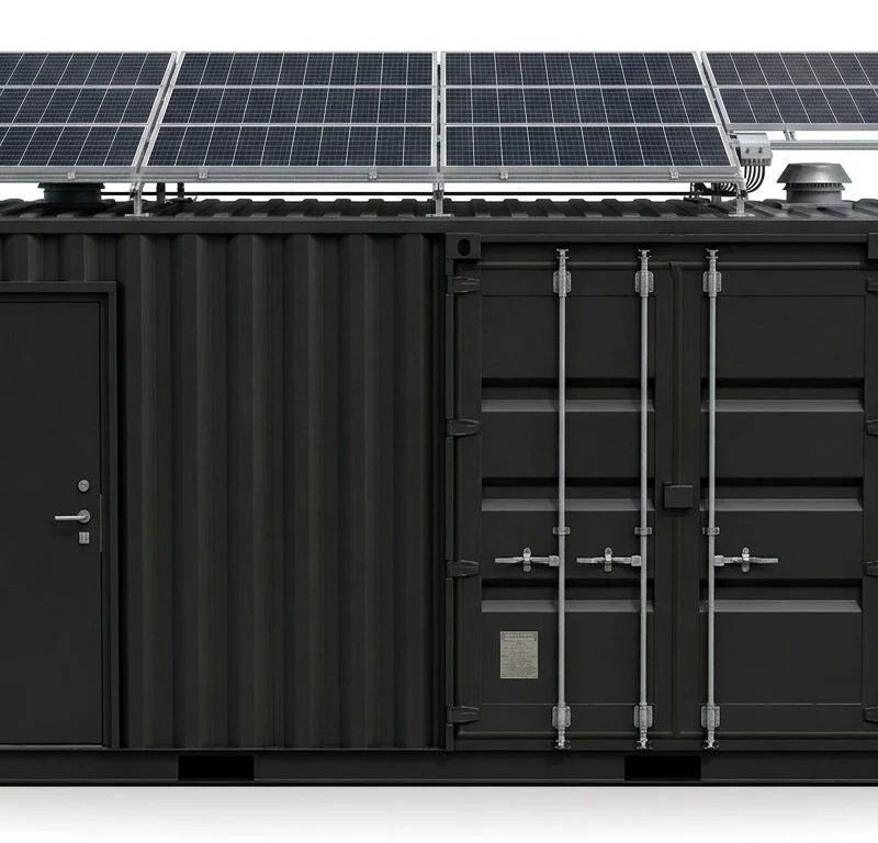 Solar Off-Grid Container – Modified – Black