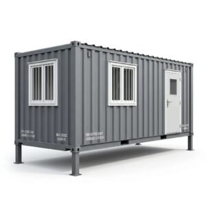 20ft Jackleg Office Cabin – Converted Cabin – Gray