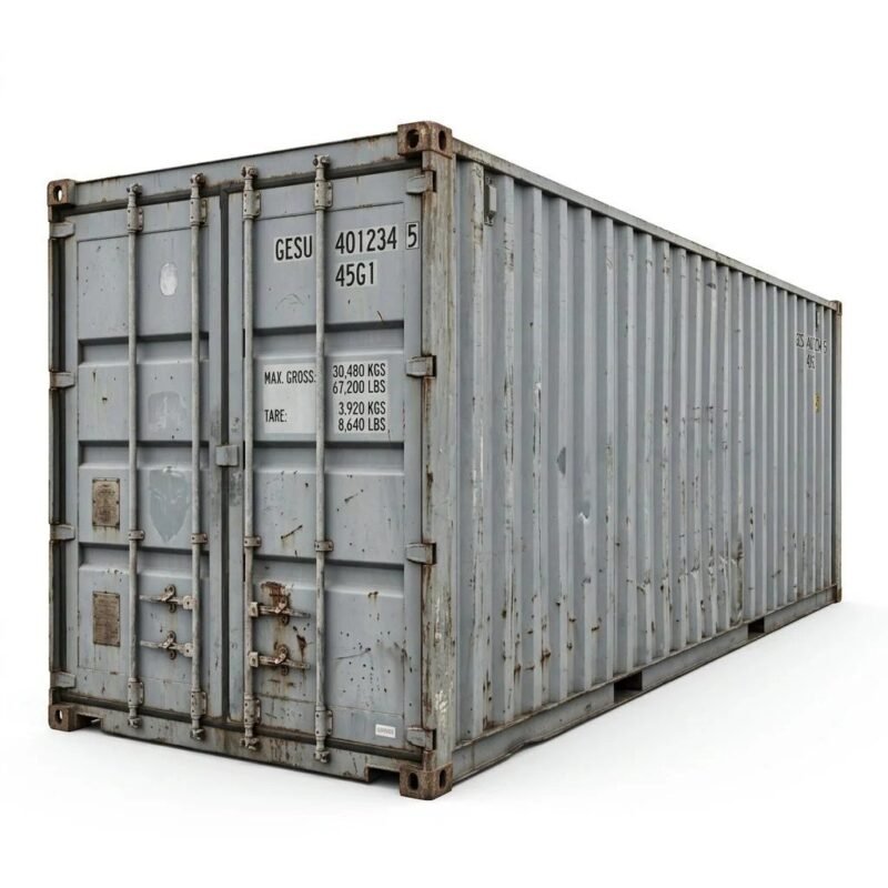 40ft High Cube Standard Container – Used – Gray
