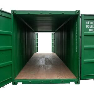 40ft High Cube Double Door Container – One-Trip – Green
