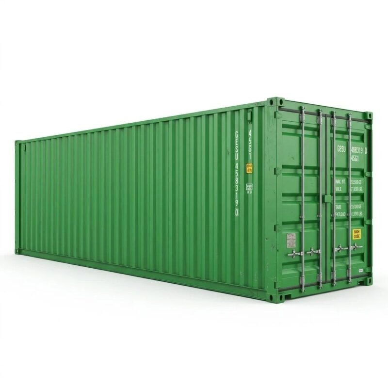 40ft HC 40ft High Cube One-Trip Container – One-Trip – Green