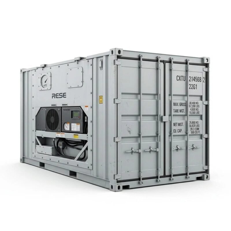 20ft New One-trip Reefer Container – One-Trip – Light Gray
