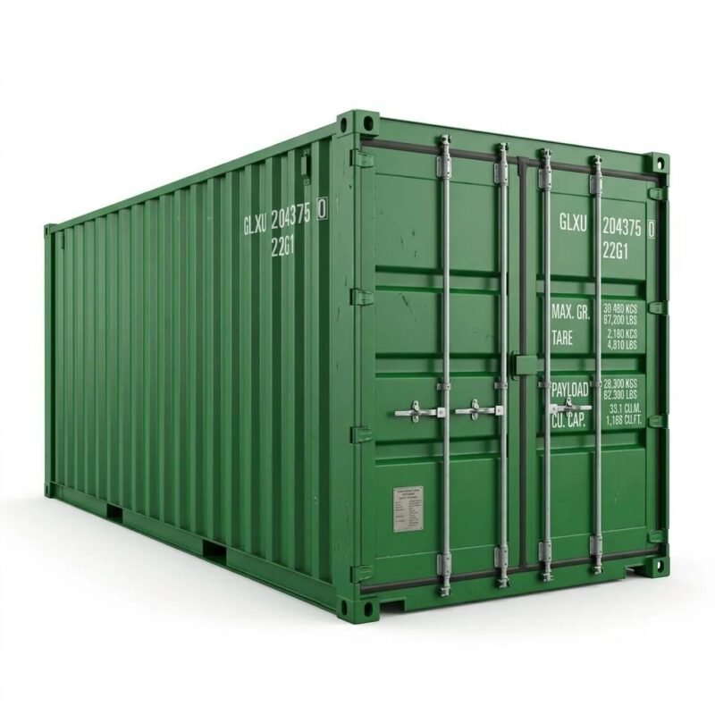 20ft Standard Dry Container – One-Trip – Green