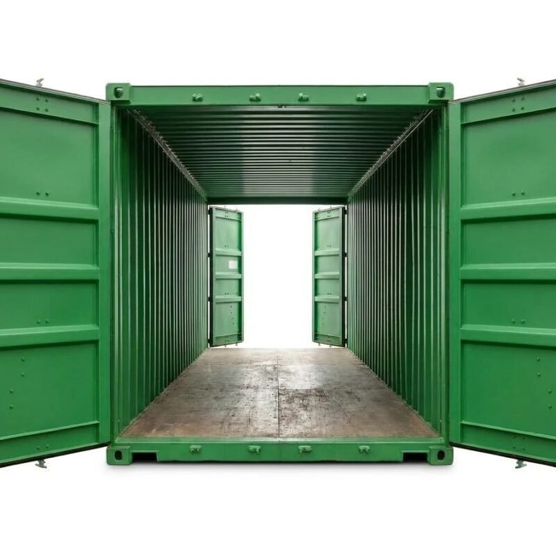 20ft Double Door Tunnel Container – One-Trip – Green