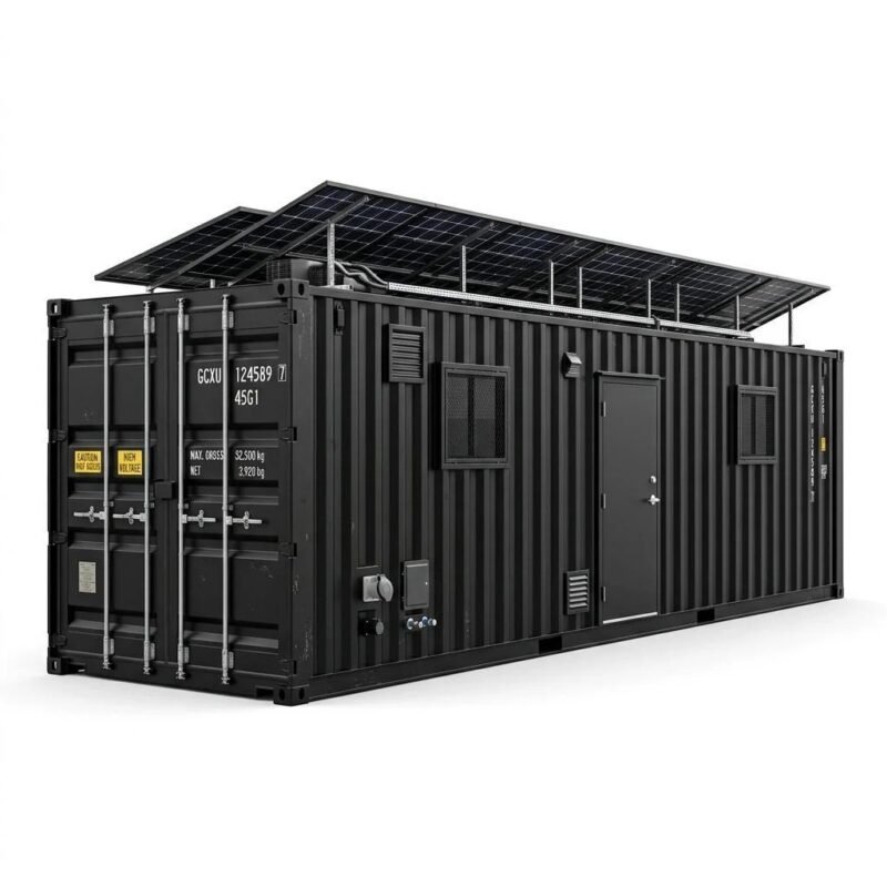 Solar Off-Grid Container – Modified – Black