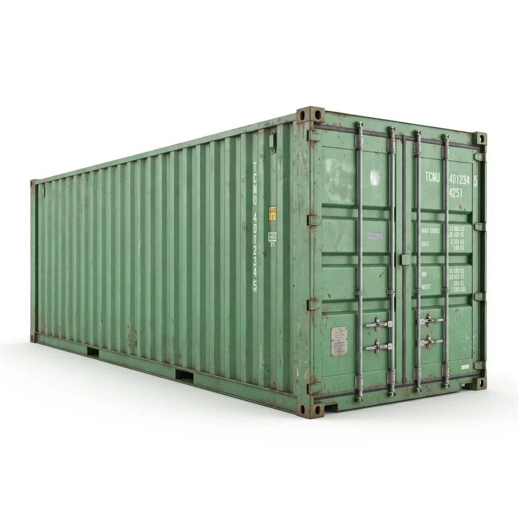 40ft Wind & Watertight Container – Used WWT – Green
