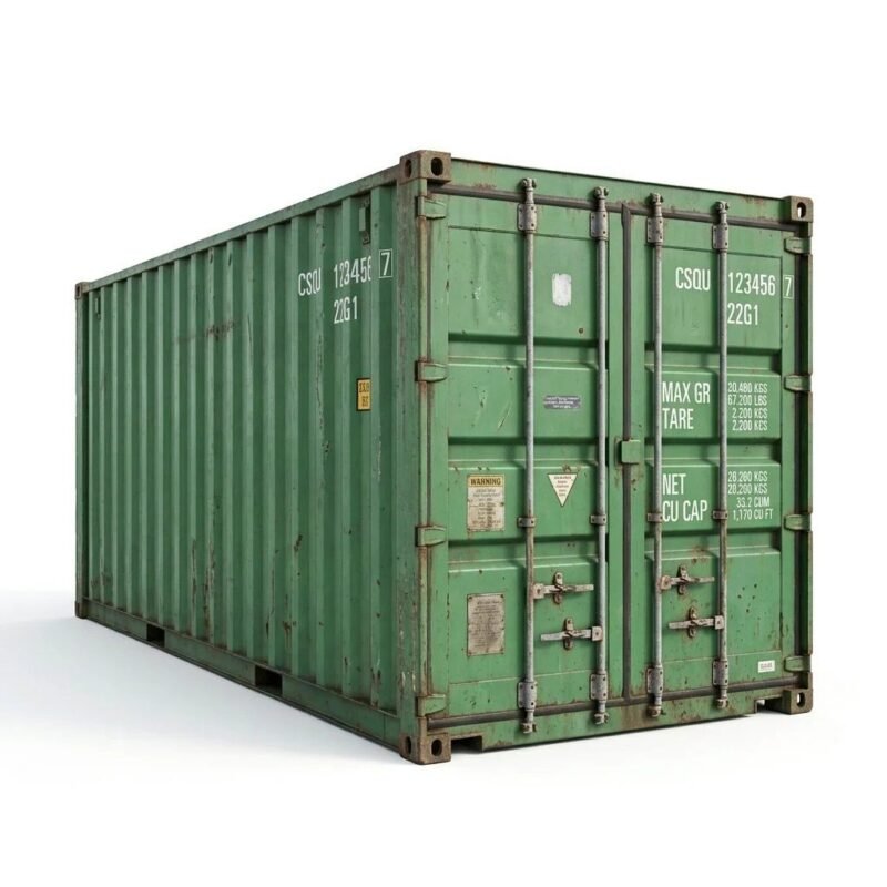 20ft Standard Dry Container – Used Cargo-Worthy – Green