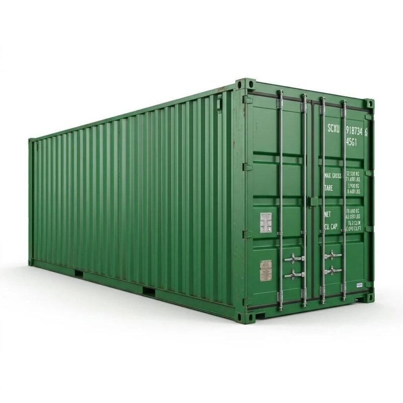 40ft High Cube Standard Container – One-Trip – Green