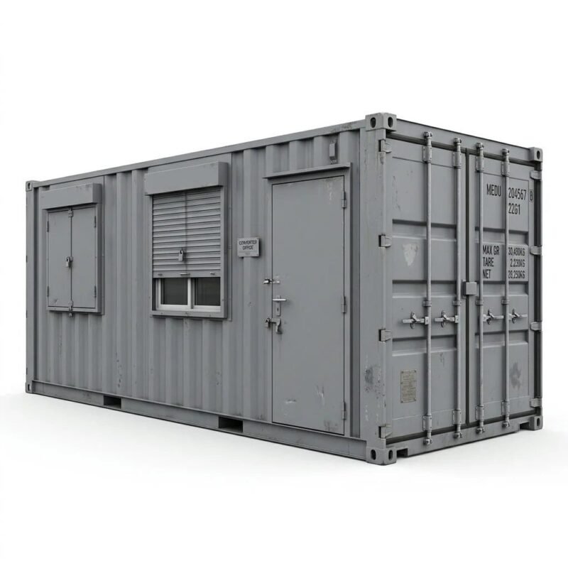 20ft Anti-Vandal Office Container – Converted – Gray