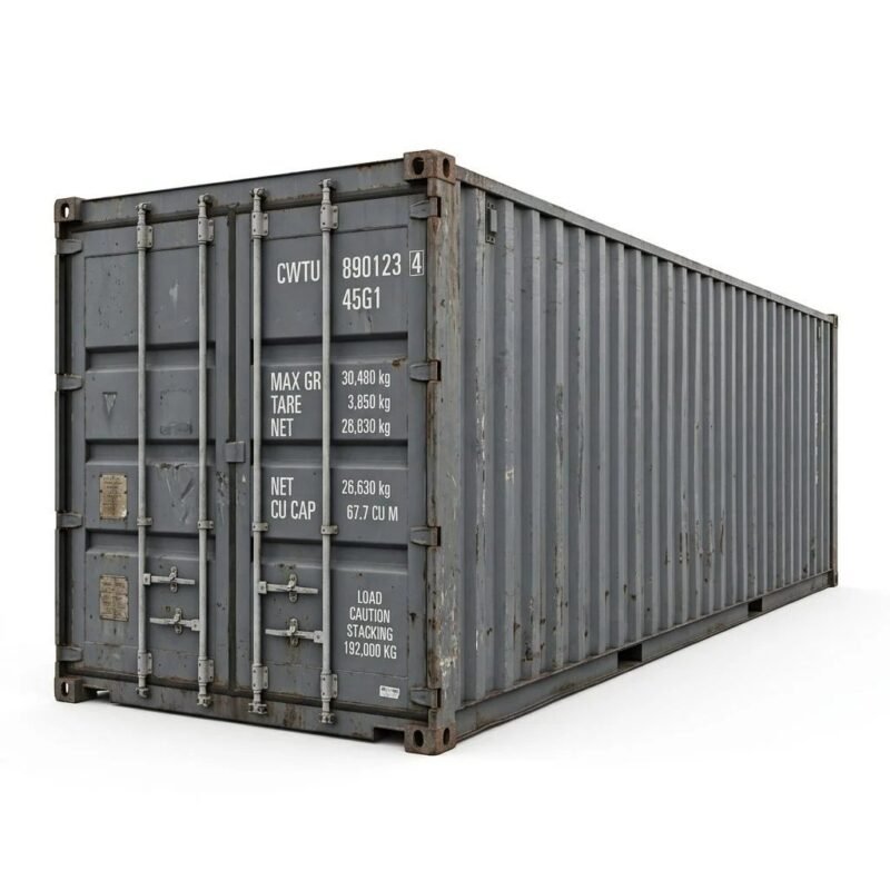 40ft Standard Dry Container – Used Cargo-Worthy – Gray