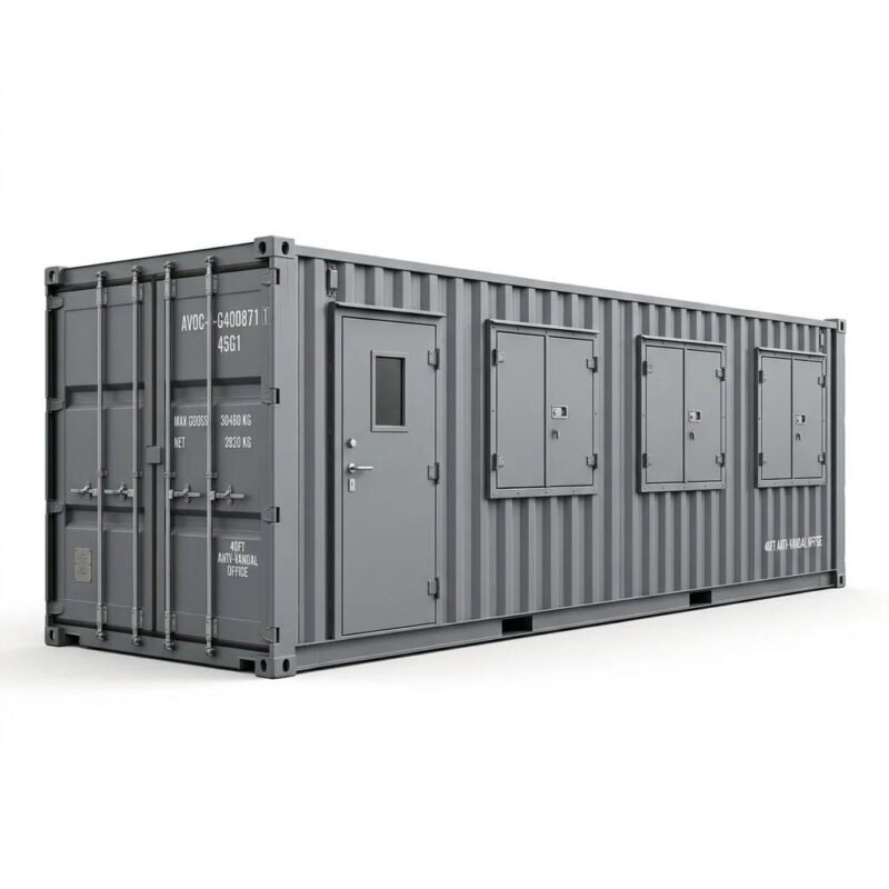 40ft Anti-Vandal Office Container – Converted – Gray