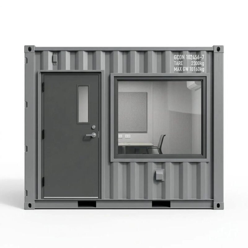 10ft Container Office – Converted – Gray