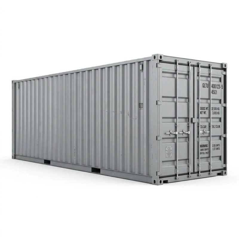 40ft One-Trip Shipping Container – One-Trip – Gray