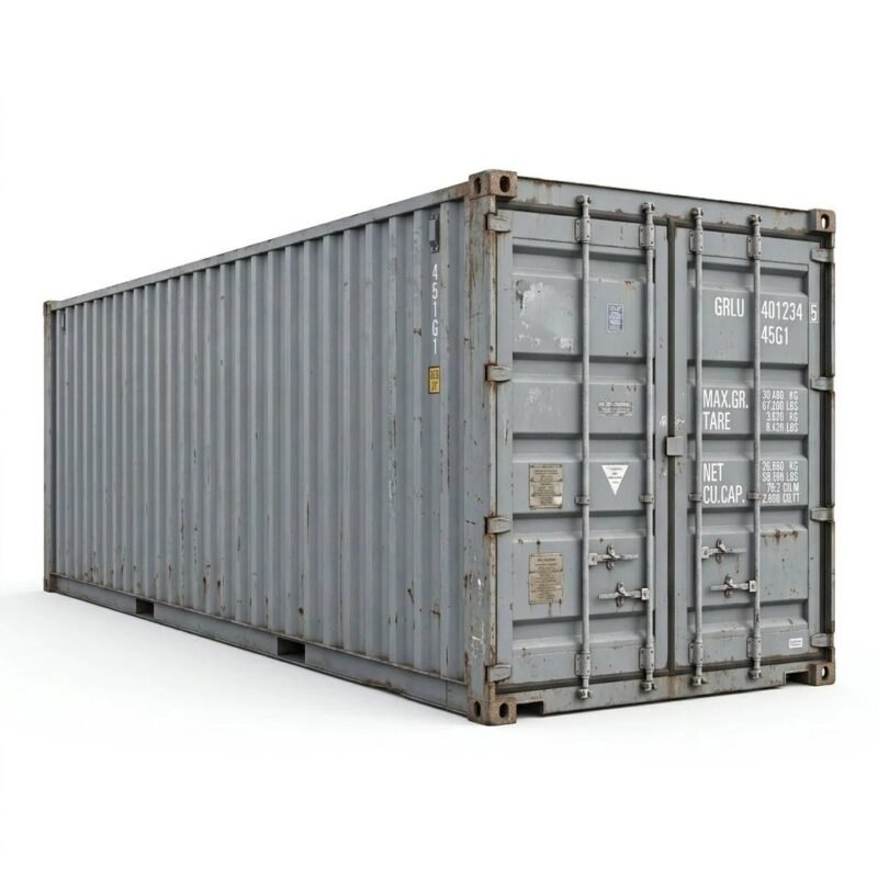 40ft Used Shipping Container – Used – Gray