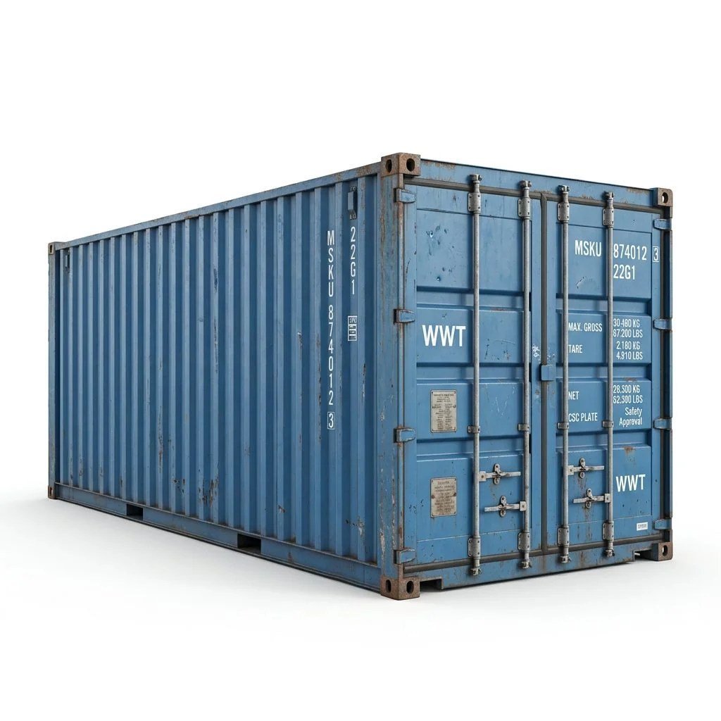 20ft Wind & Watertight Container – Used WWT – Blue