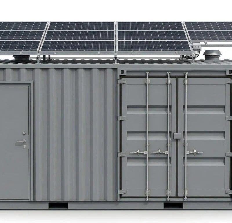 Solar Off-Grid Container – Modified – Gray