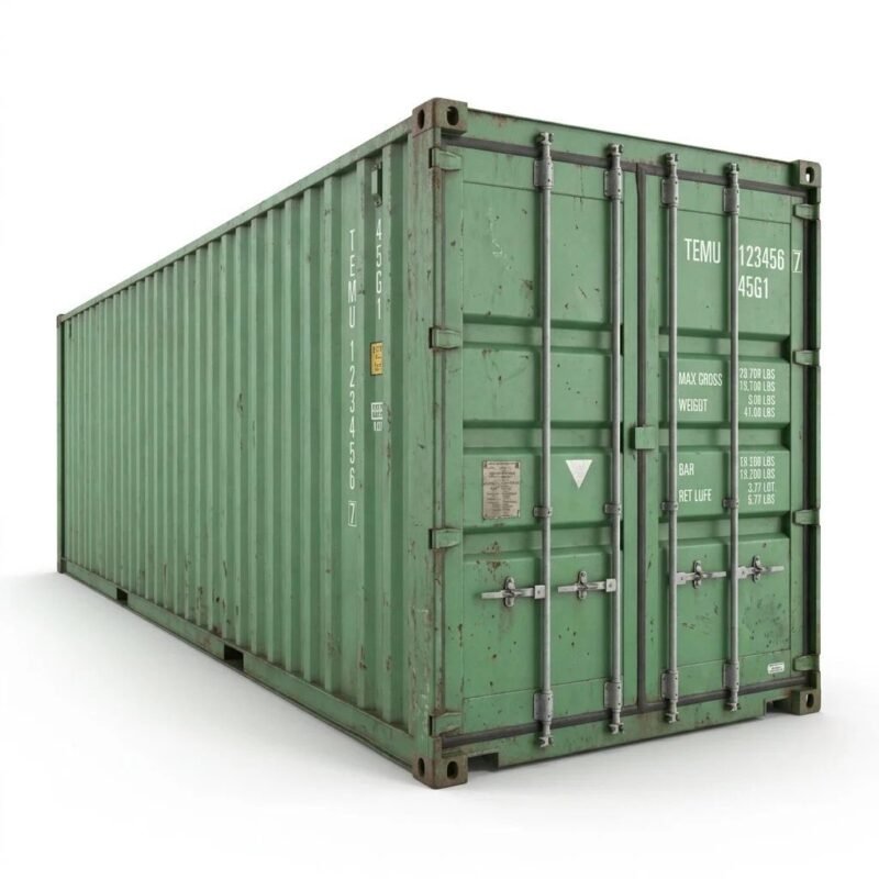40ft Cargo-Worthy Container – Used – Green