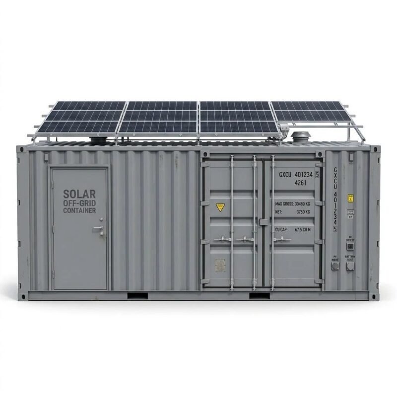 Solar Off-Grid Container – Modified – Gray